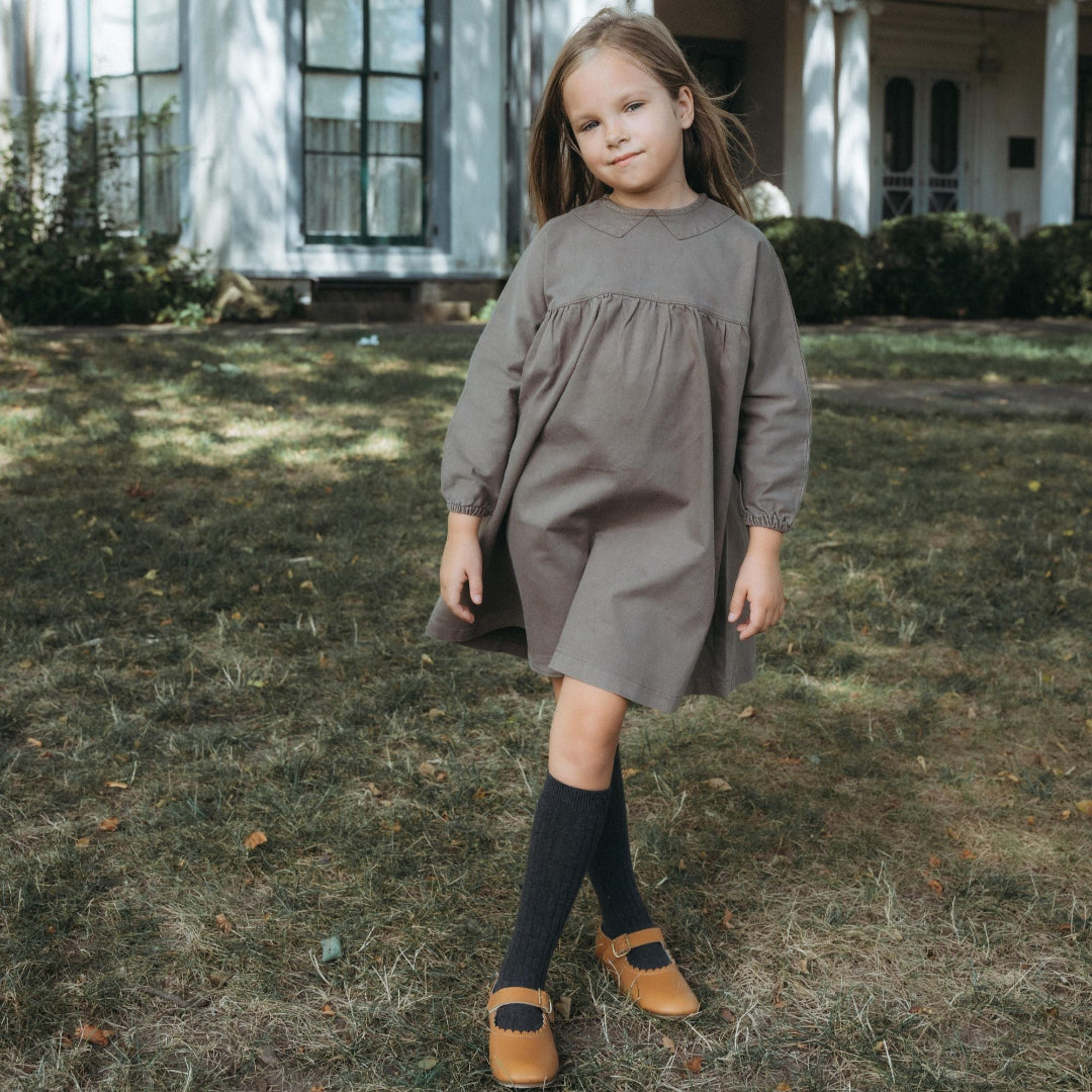 Chestnut Peter Pan Collar Dress