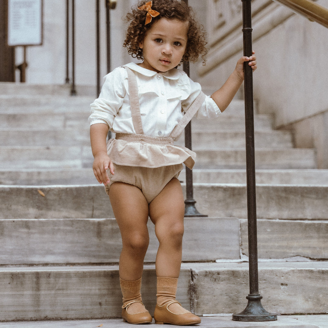 Cream Ruffle Bloomer