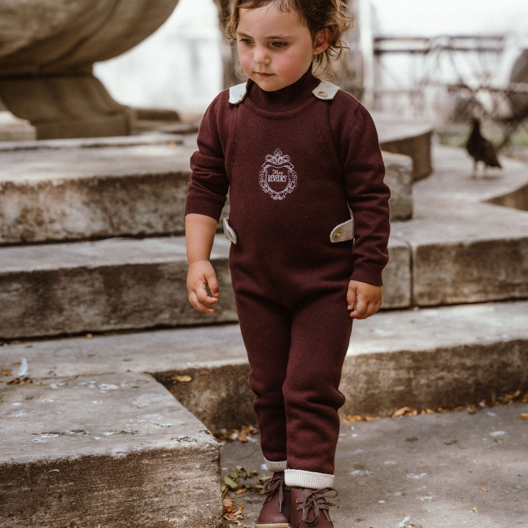 Burgundy Knit Mockneck