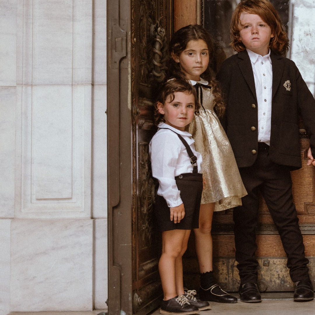 Black Suspender Overalls