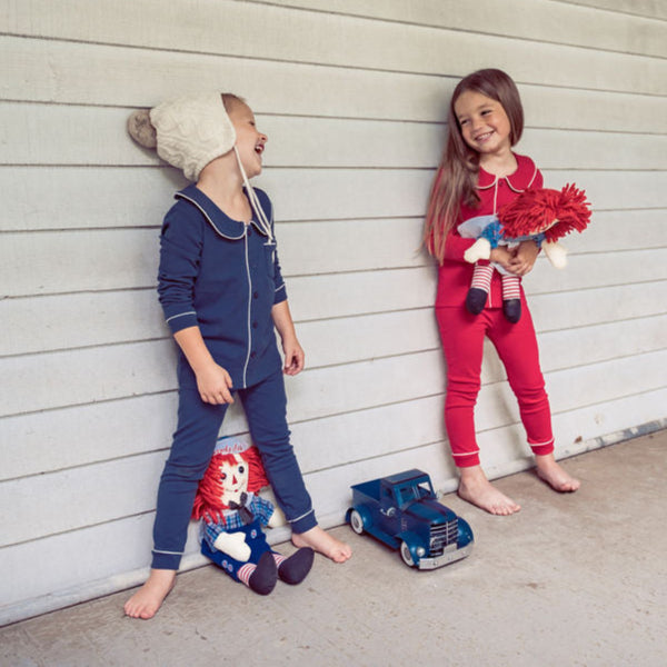 Navy Collared PJs
