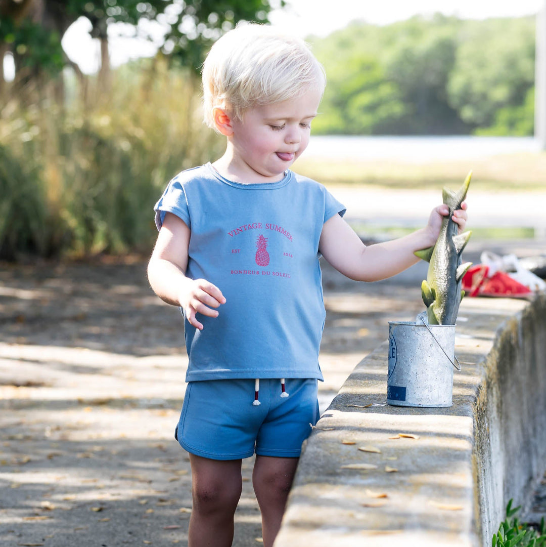 Blue Print Short Sleeve Tee