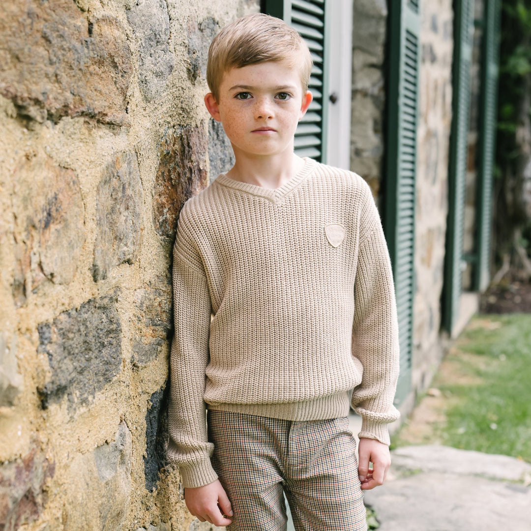 Oat V-Neck Sweater