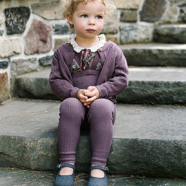 Vintage Purple Girls Cardigan