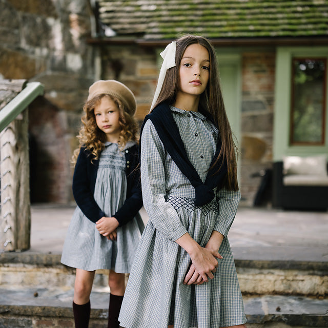Dried Blue Plaid Edition Girls Skirt