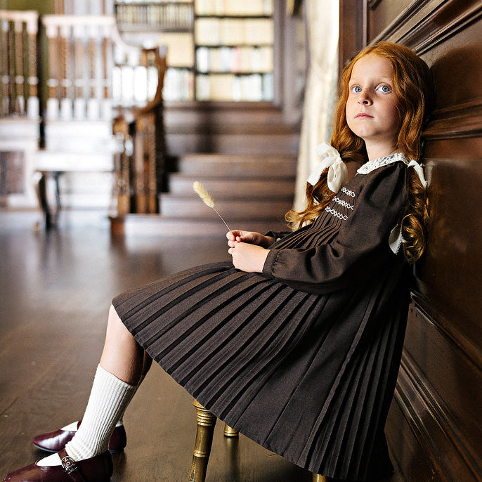 Black Pleated Dress