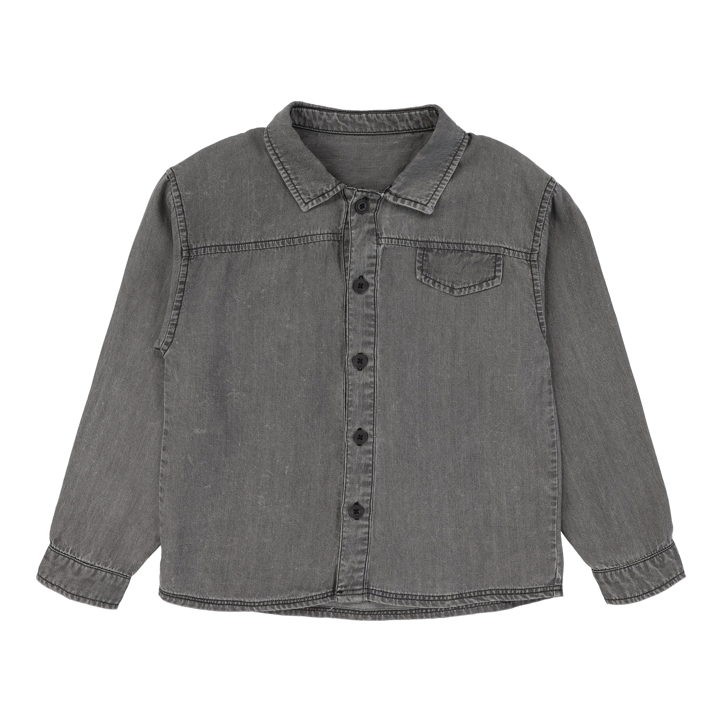 Grey Wash Tencel Shirt