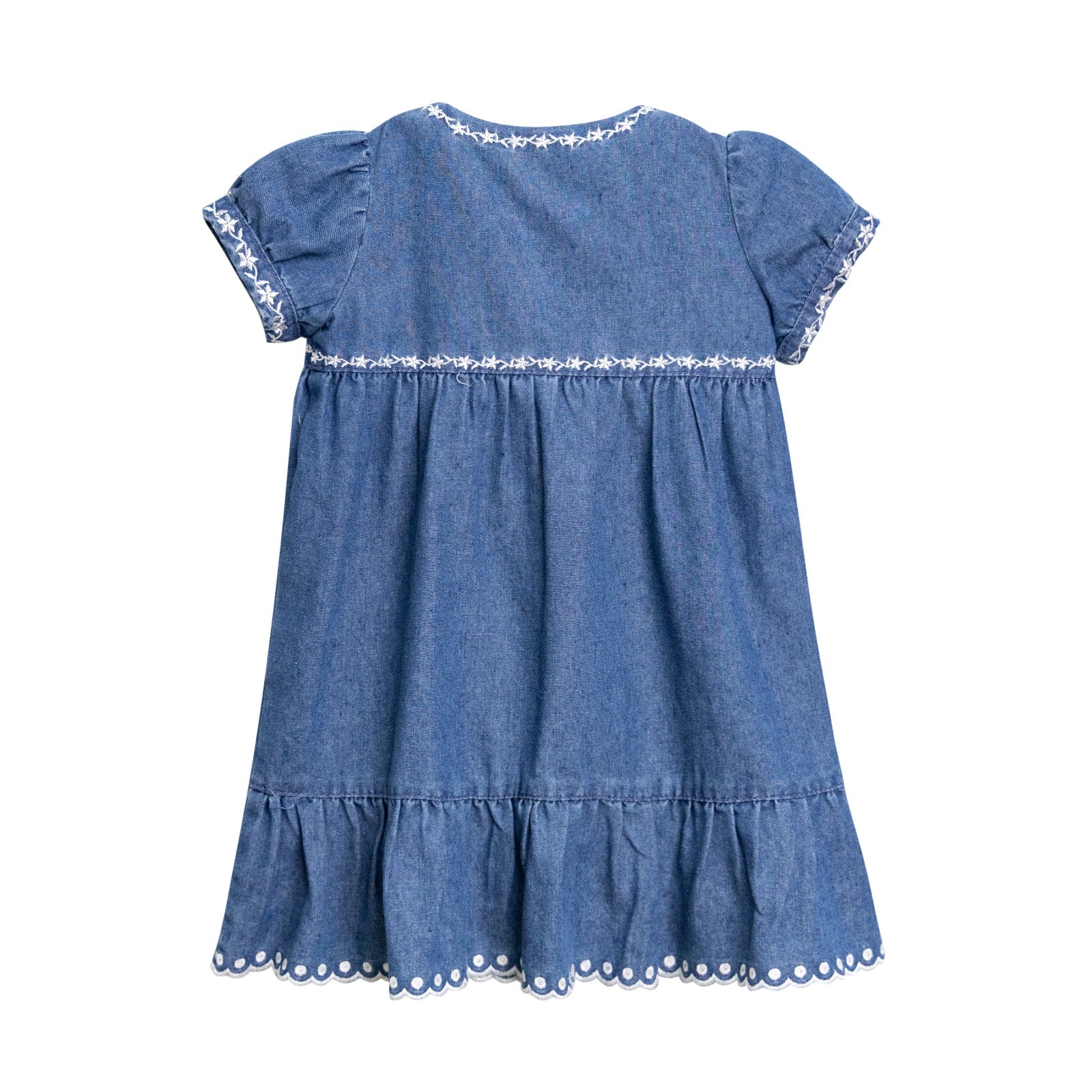 Denim Trimmed Dress