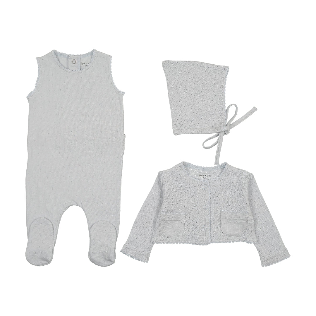 Sky Blue Double Diamond 3pc Outfit