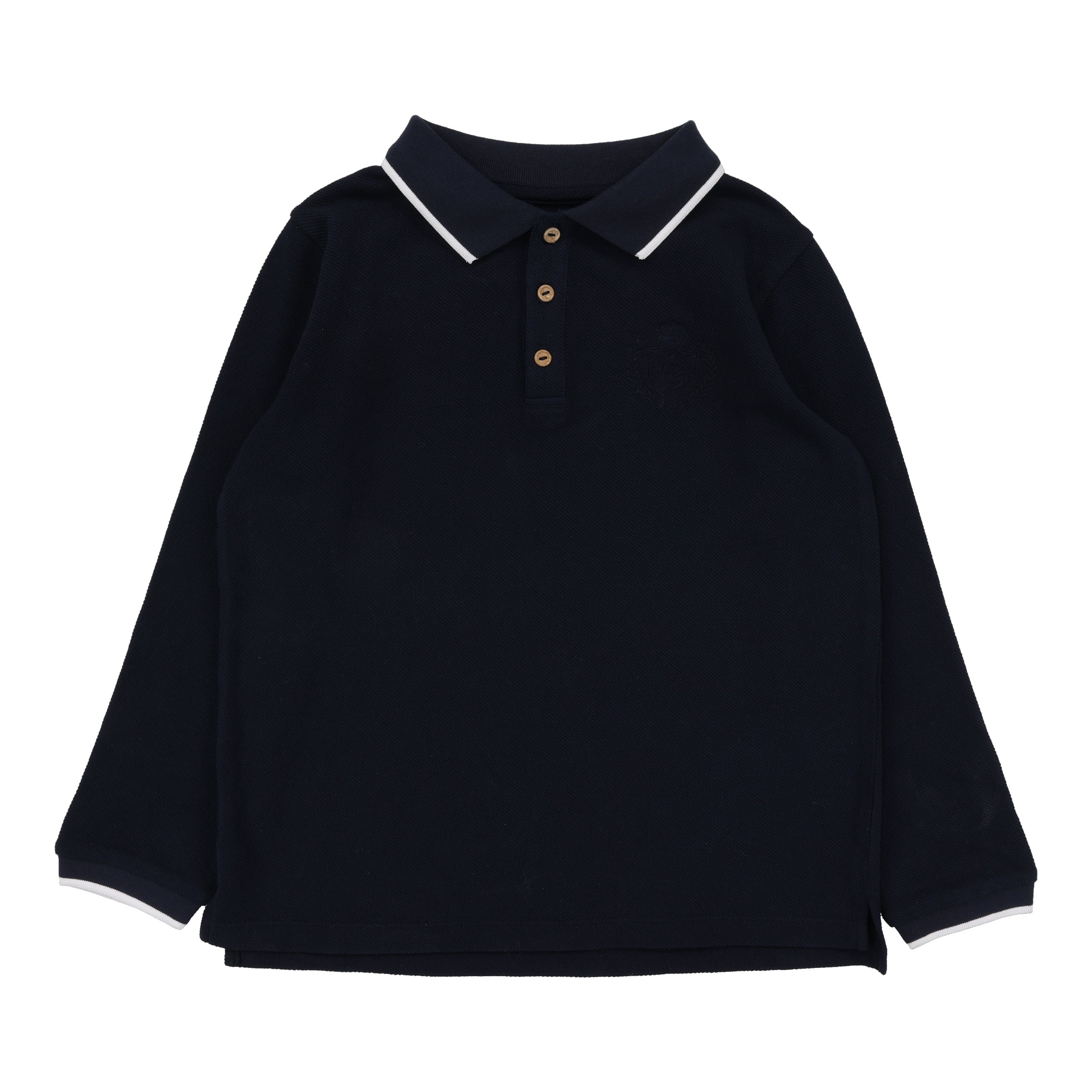 Navy Emblem Polo