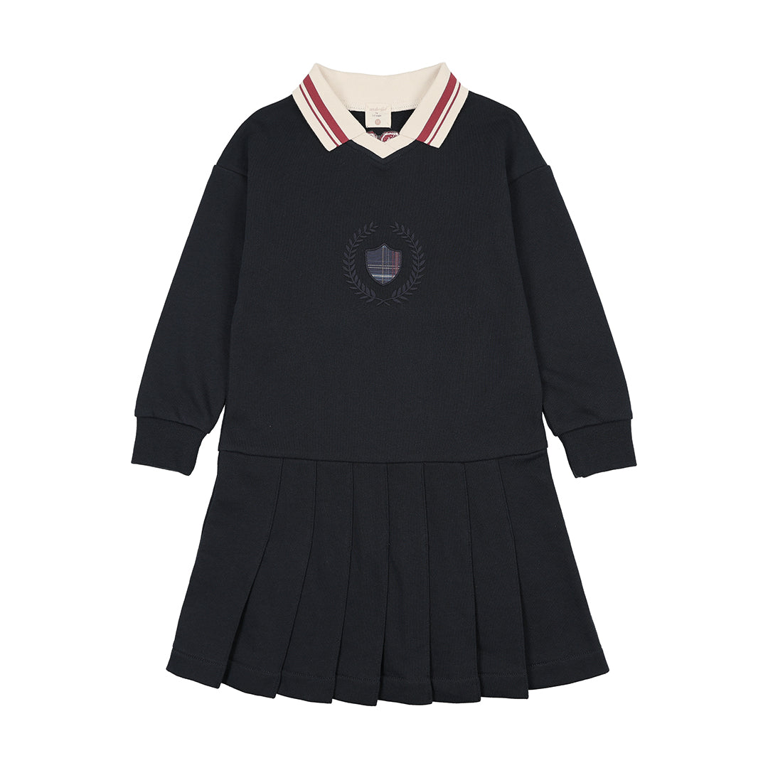 Navy/Green Fan Girl Dress (Custom)
