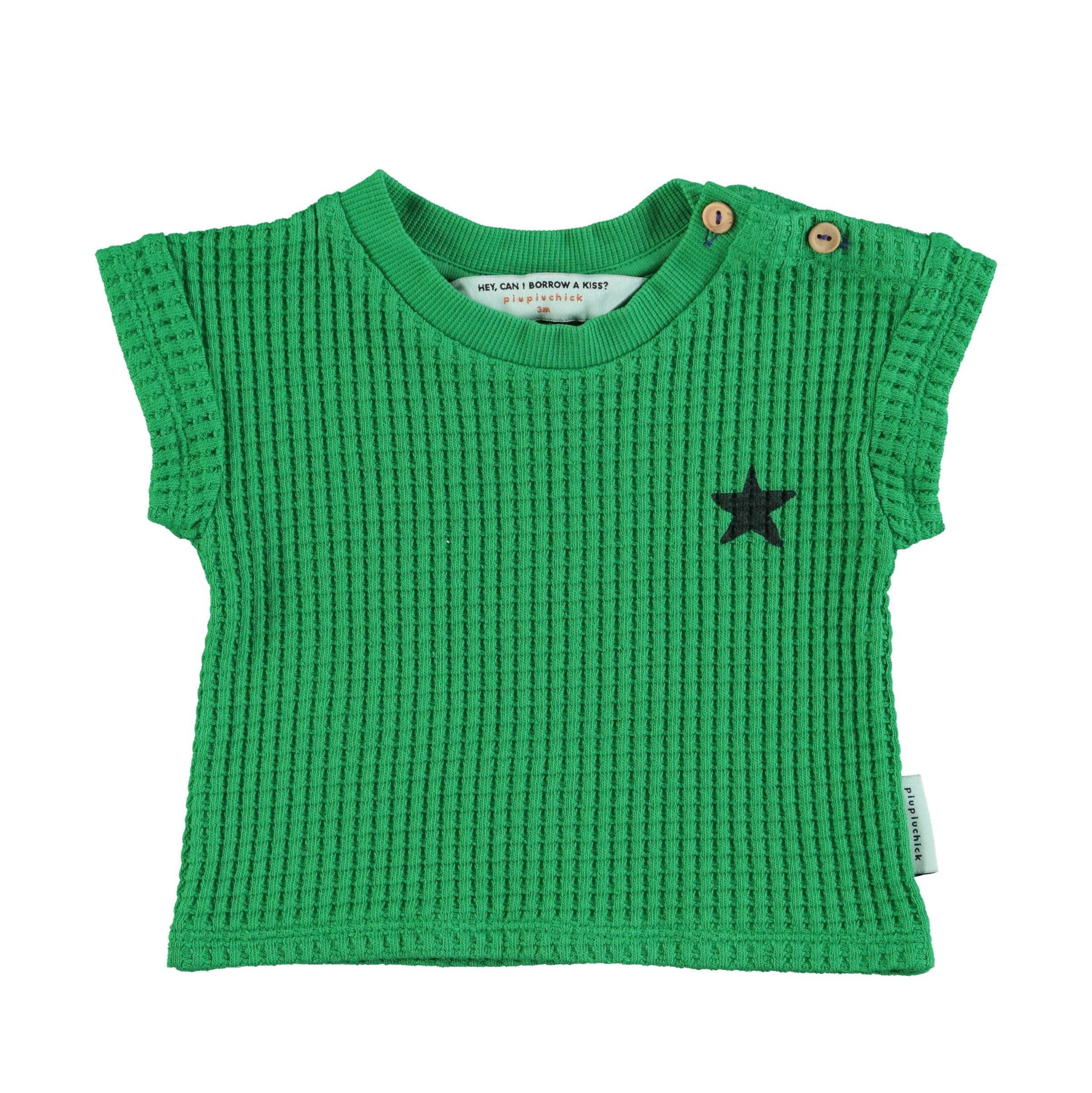 Green Logo Print Baby T-Shirt
