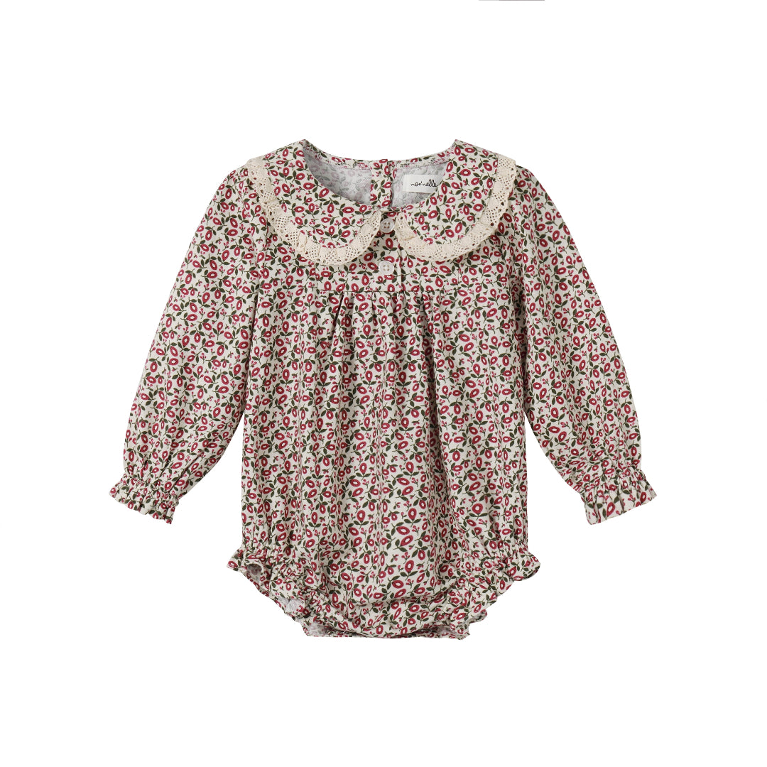 Floral Magenta Romper
