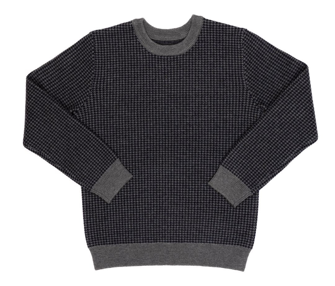 Grey Houndstooth Sweater