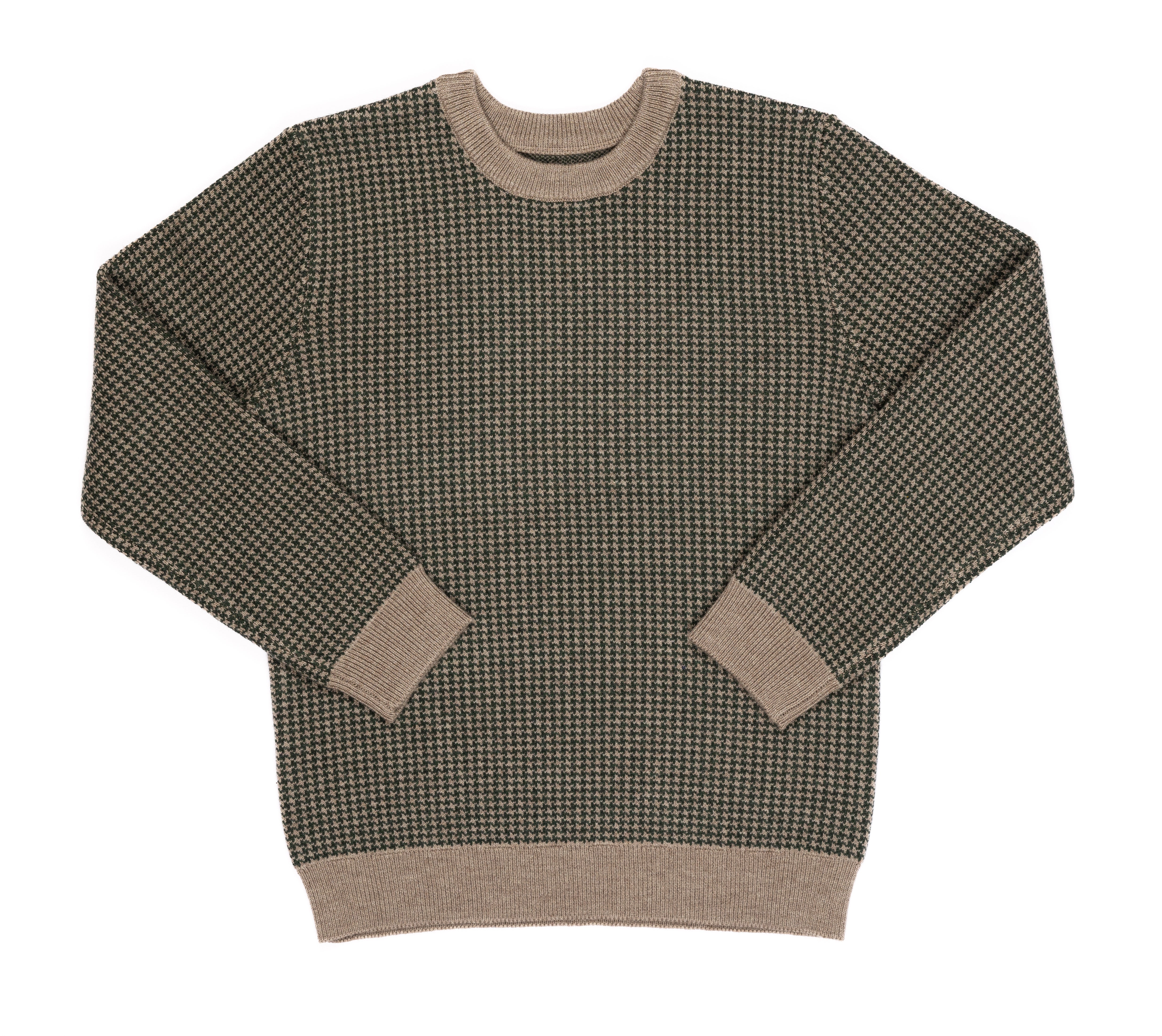 Vintage Green Houndstooth Sweater