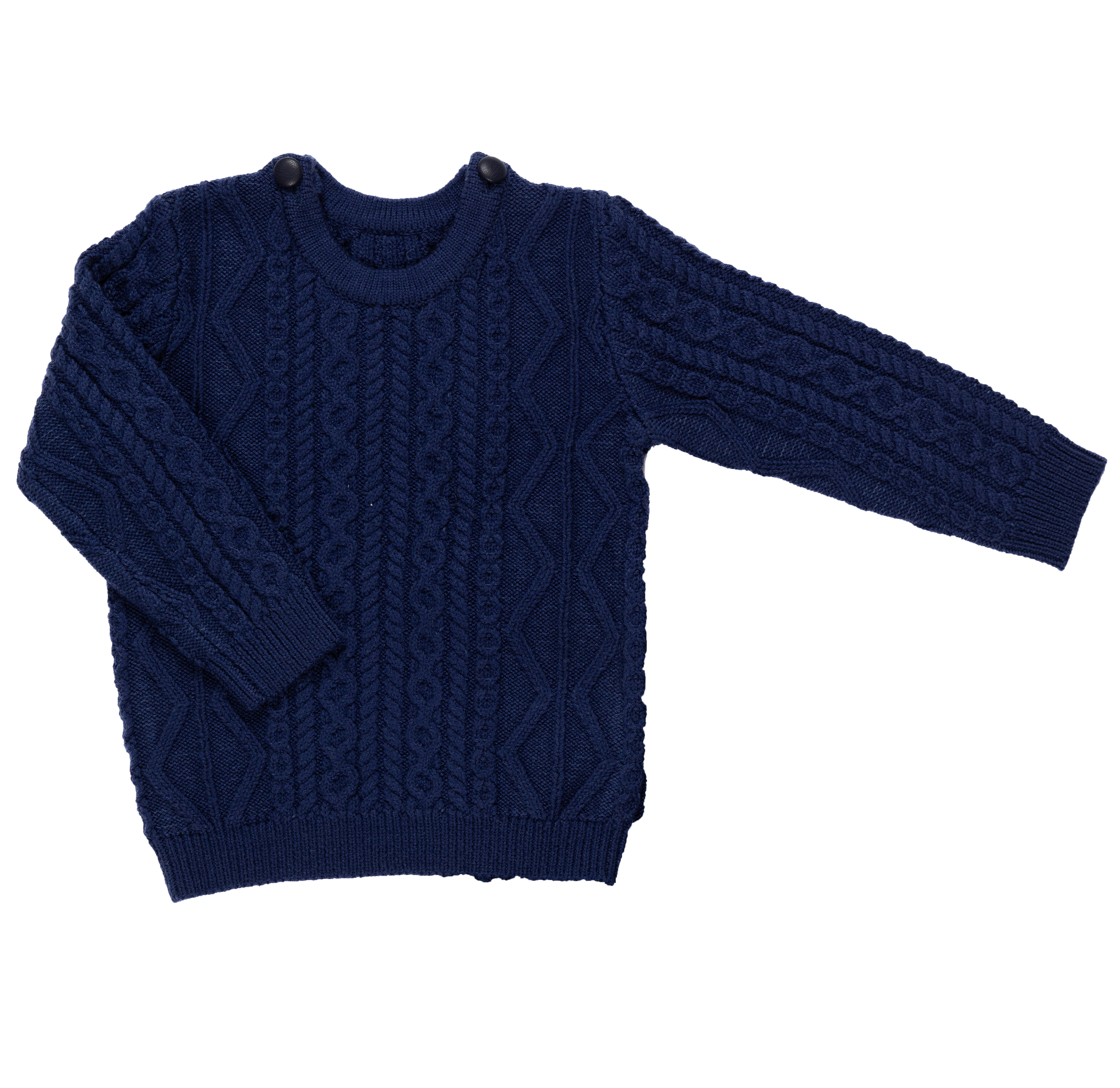 Blue Cable Sweater