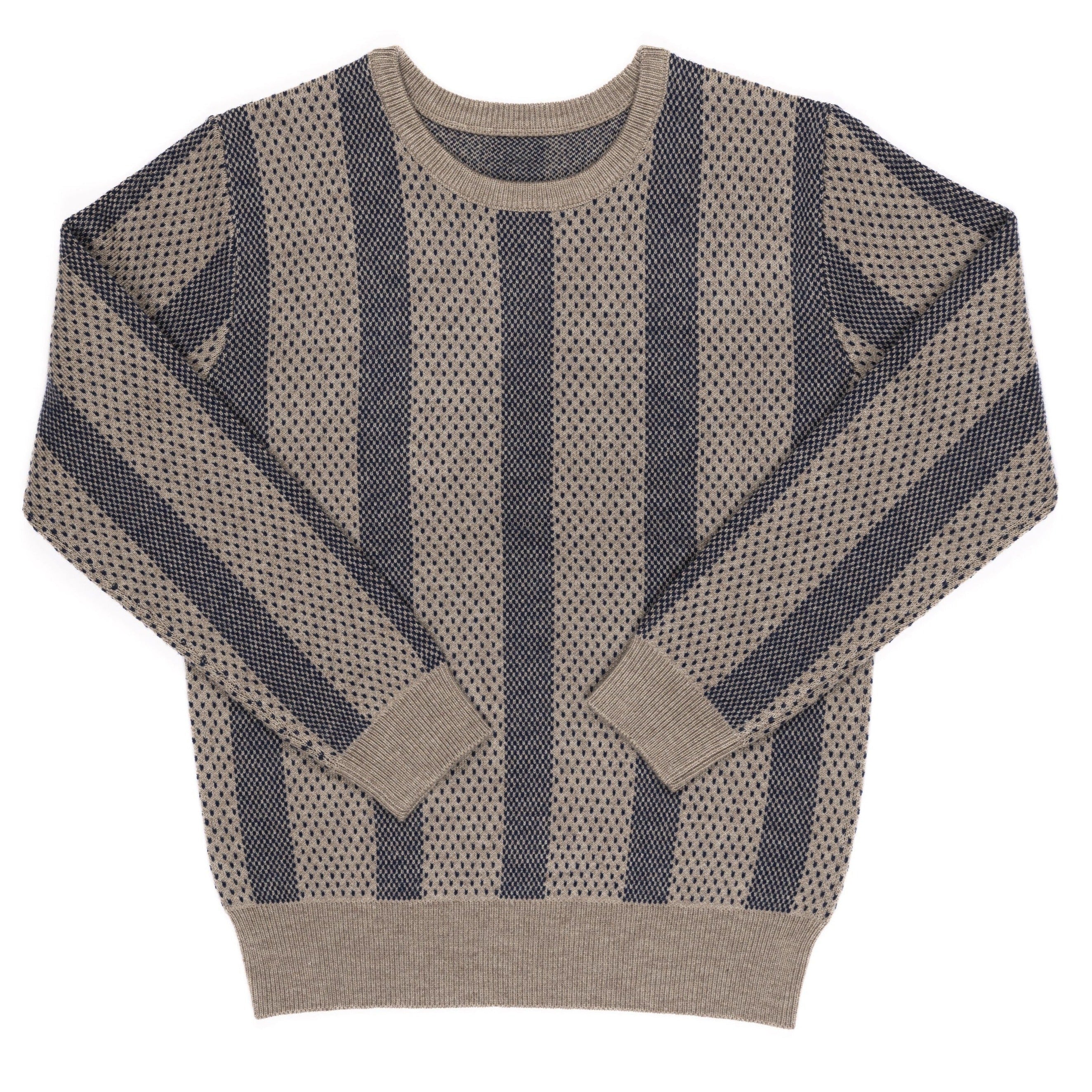 Coffee Dot Intarsia Sweater