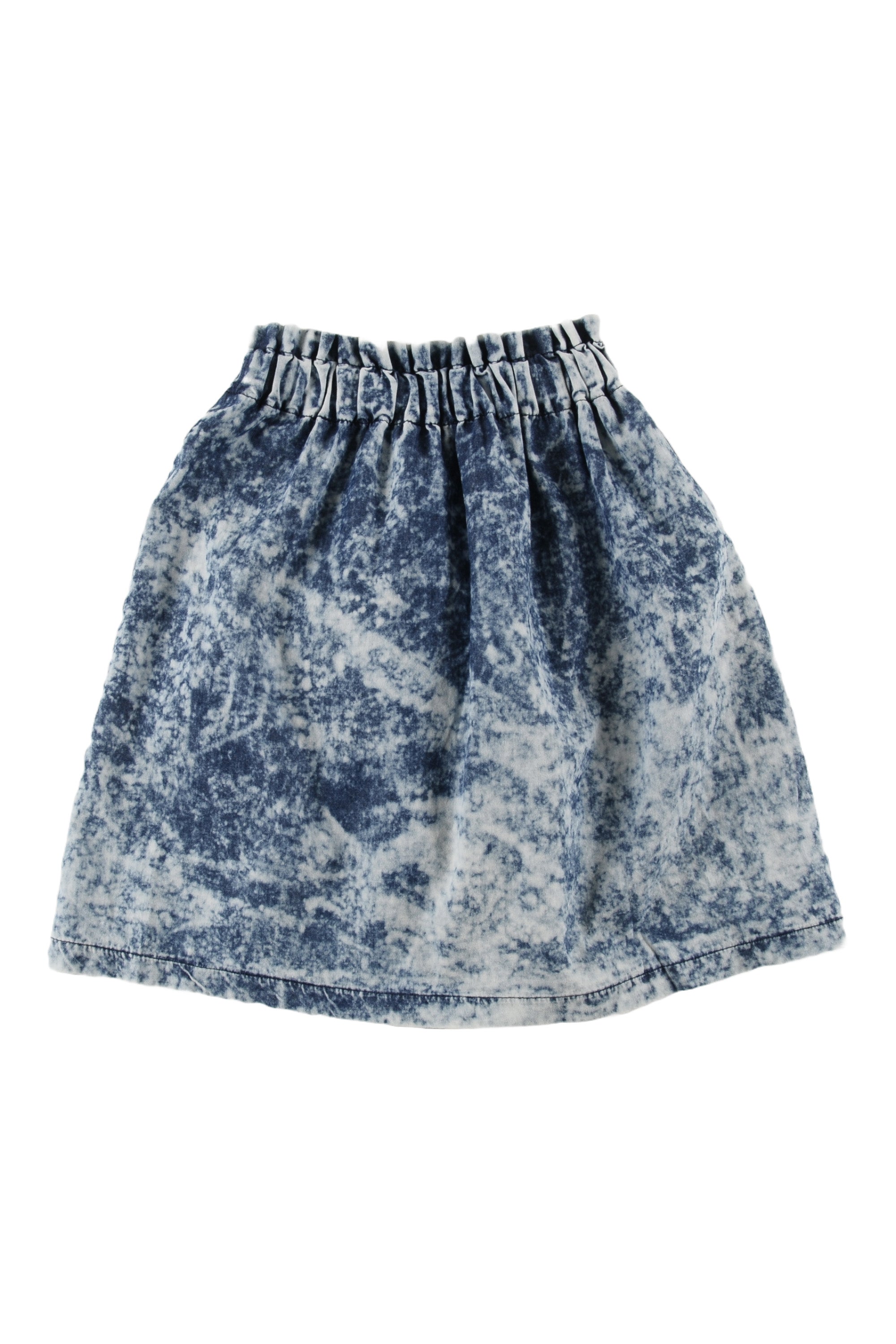 Blue Dye Nani Knee Length Skirt