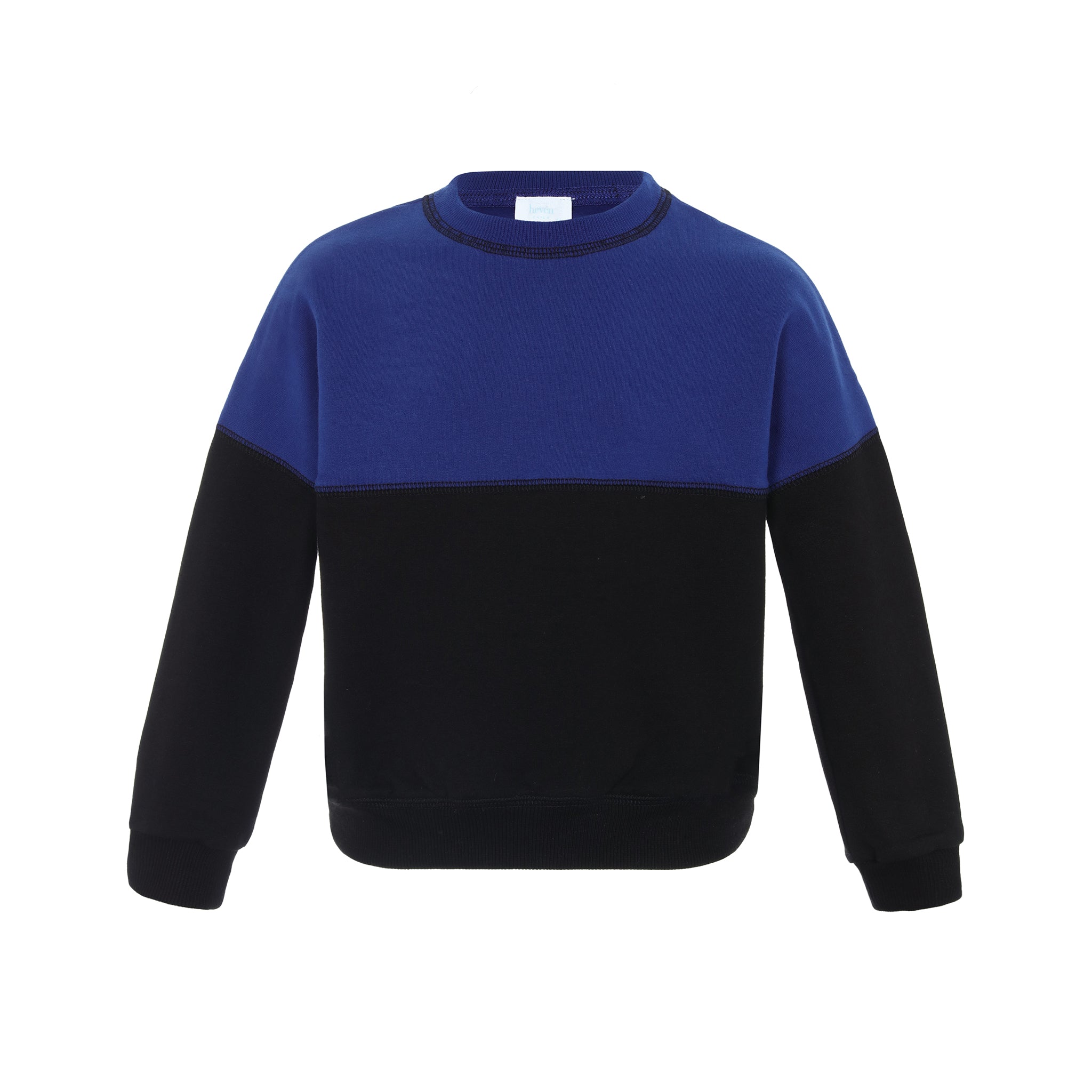 Cobalt Blue Colorblock  Sweatshirt