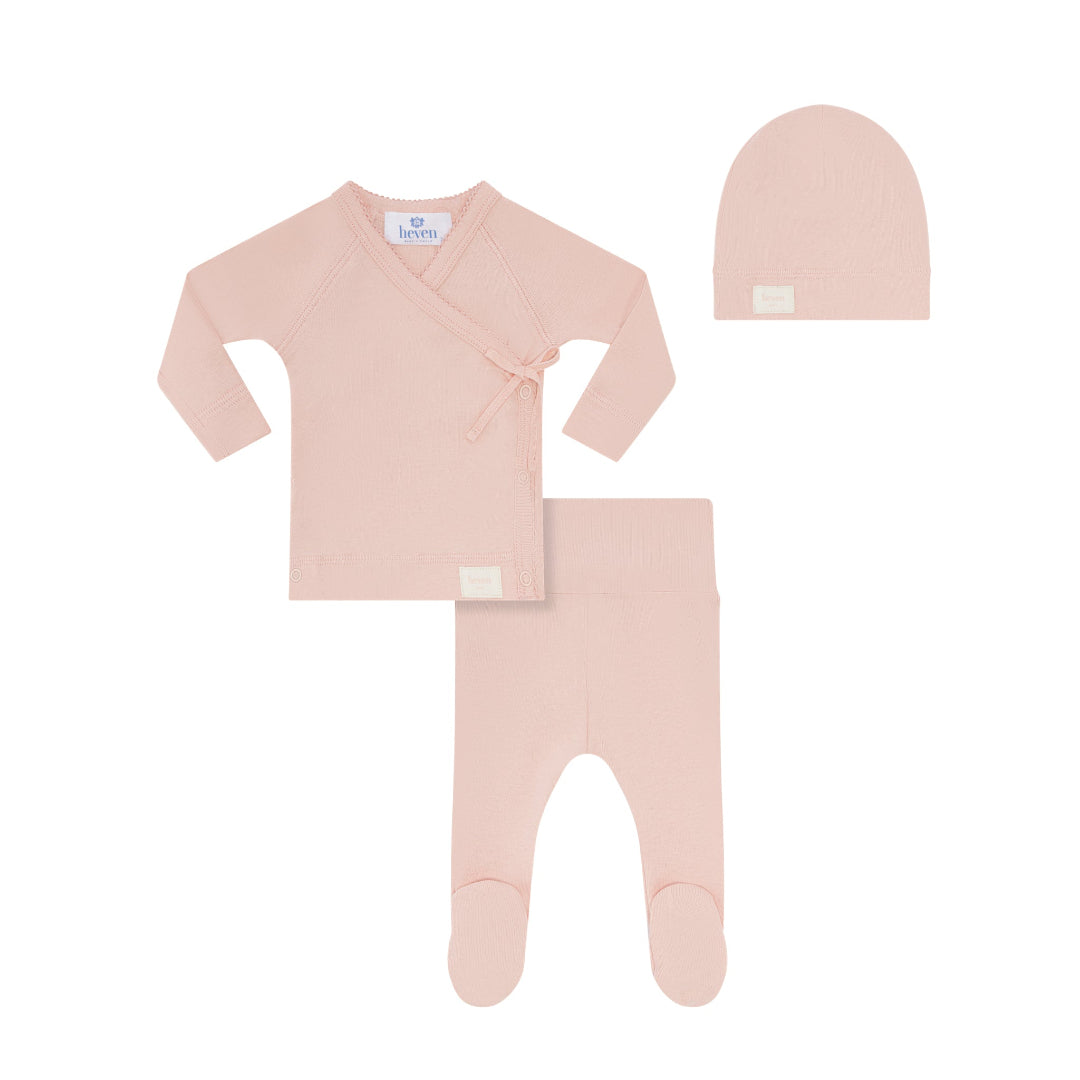 Pink Heven Wrap Set + Hat