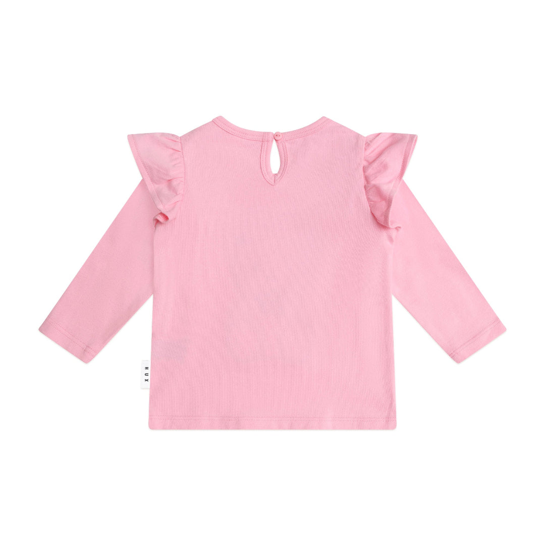Strawberry Huxette Frill Top