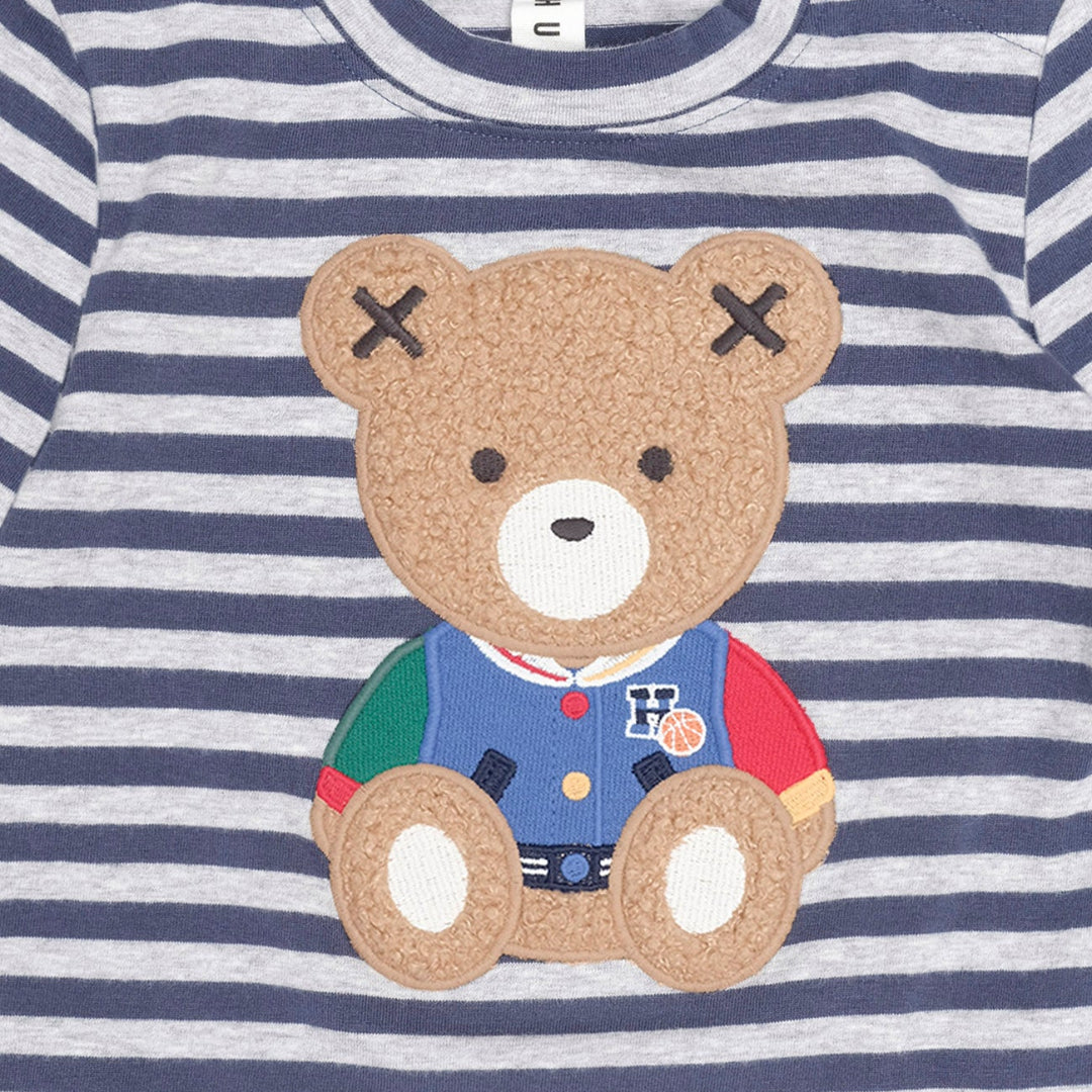 Ink/Grey Marble Stripe Sitting Hux Top
