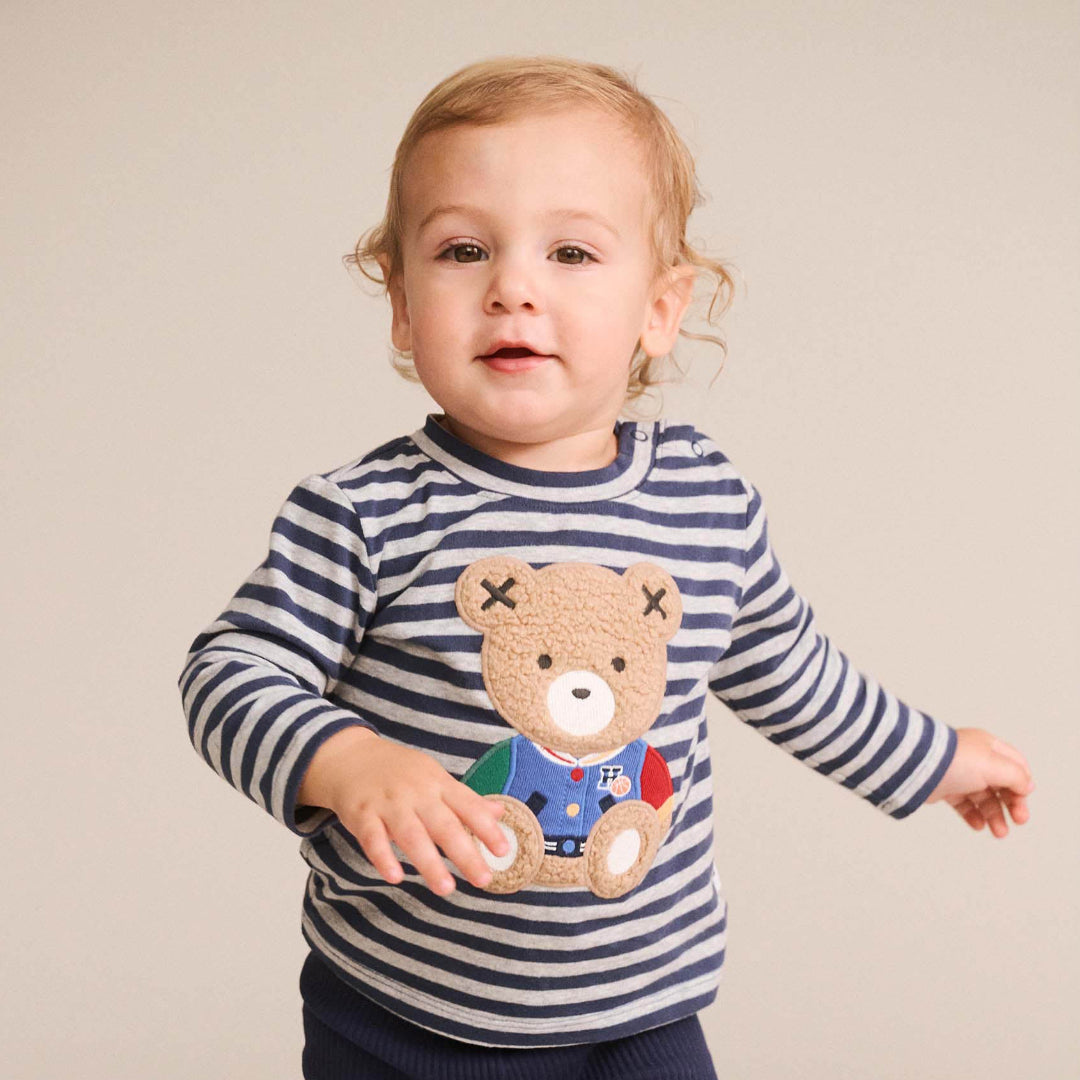 Ink/Grey Marble Stripe Sitting Hux Top