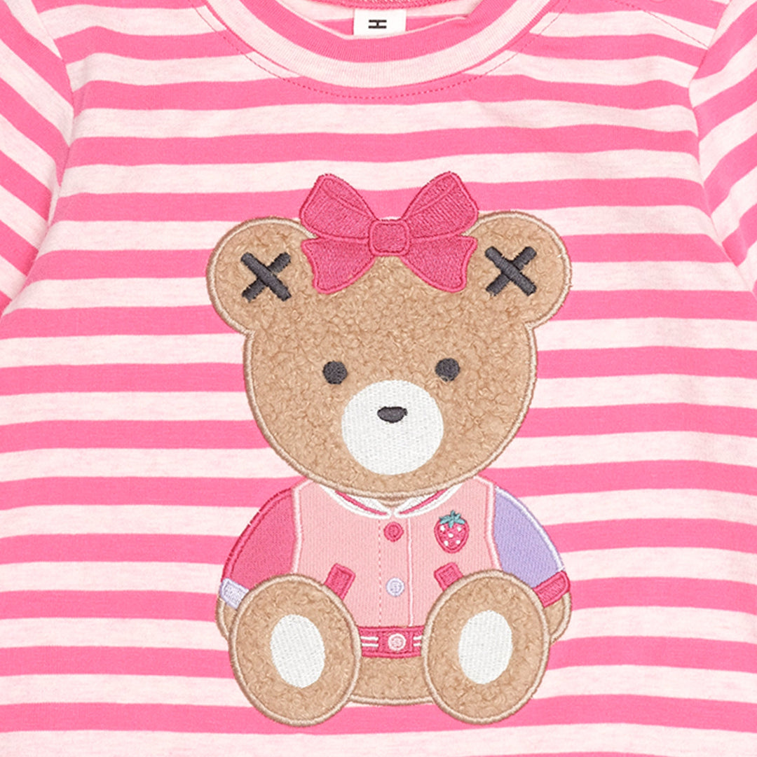 Dusty Berry/ Pink Marble Berry Stripe Sitting Huxette Top