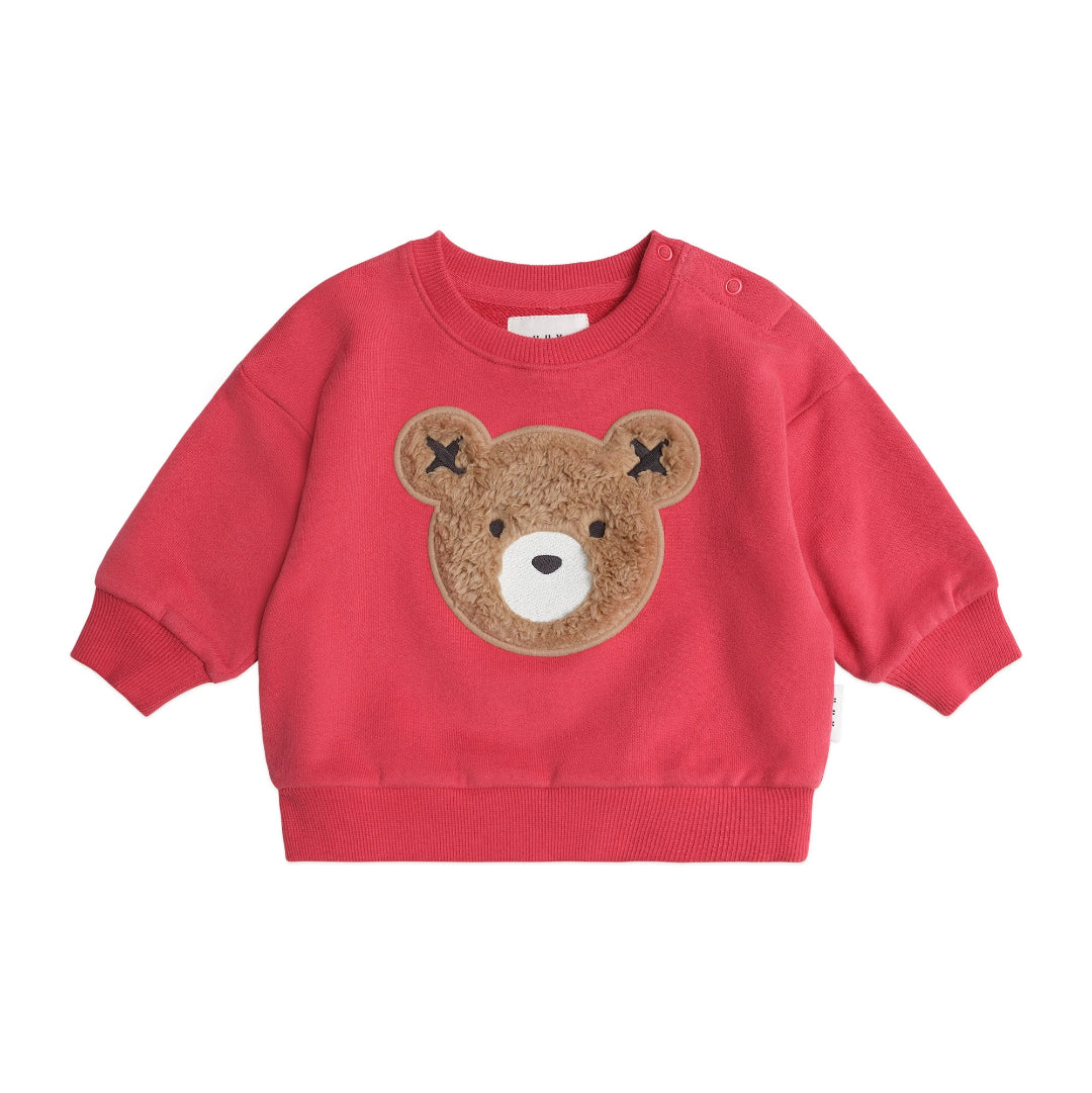 Red Furry Huxbear Sweatshirt