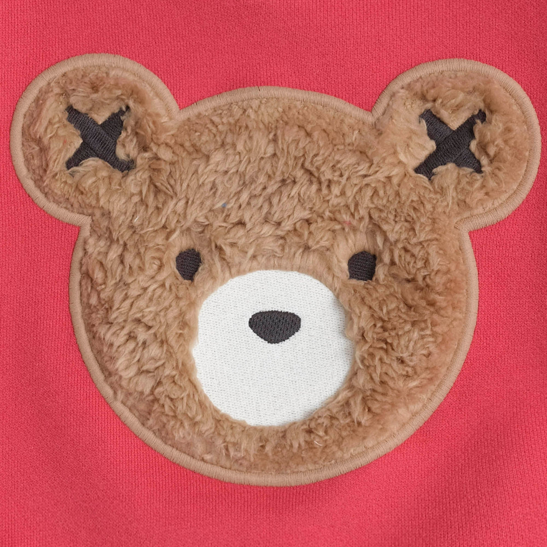 Red Furry Huxbear Sweatshirt