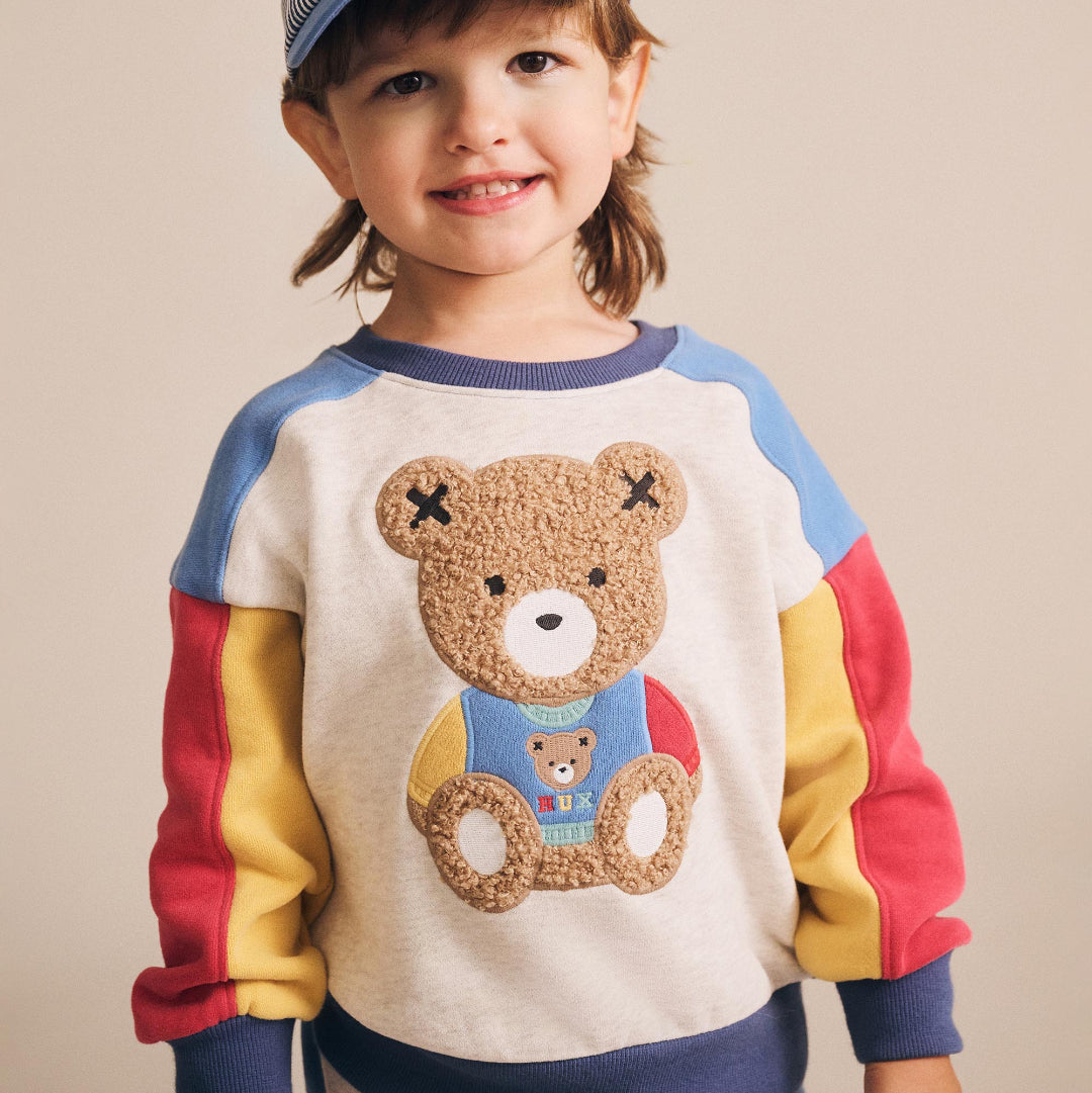 Varsity Huxbear Spliced Sweatshirt