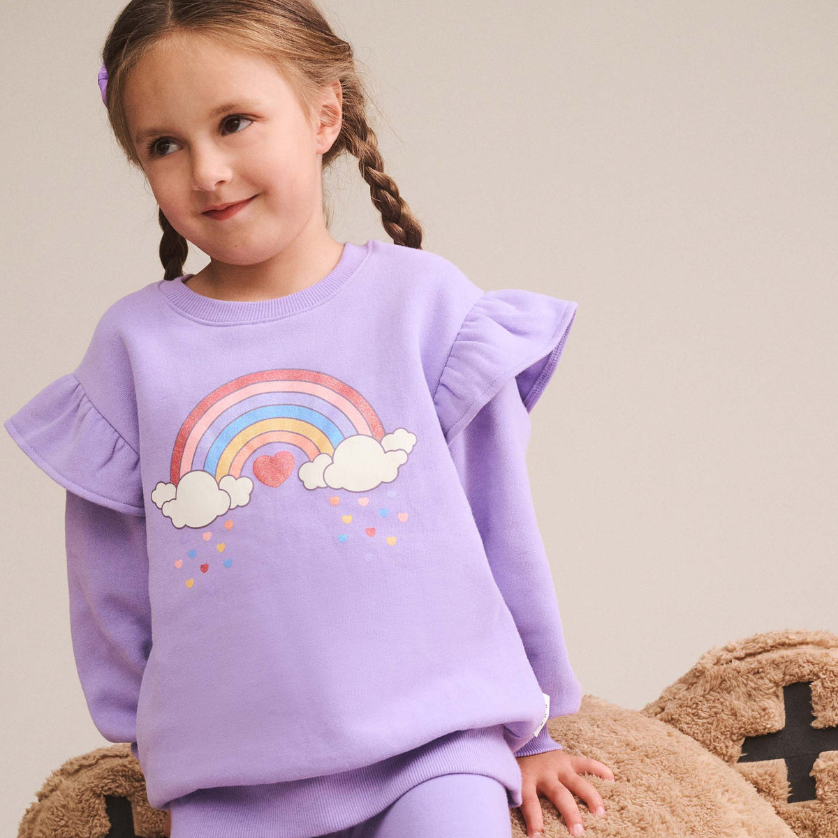 Orchid Purple Magical Rainbow Sweatshirt