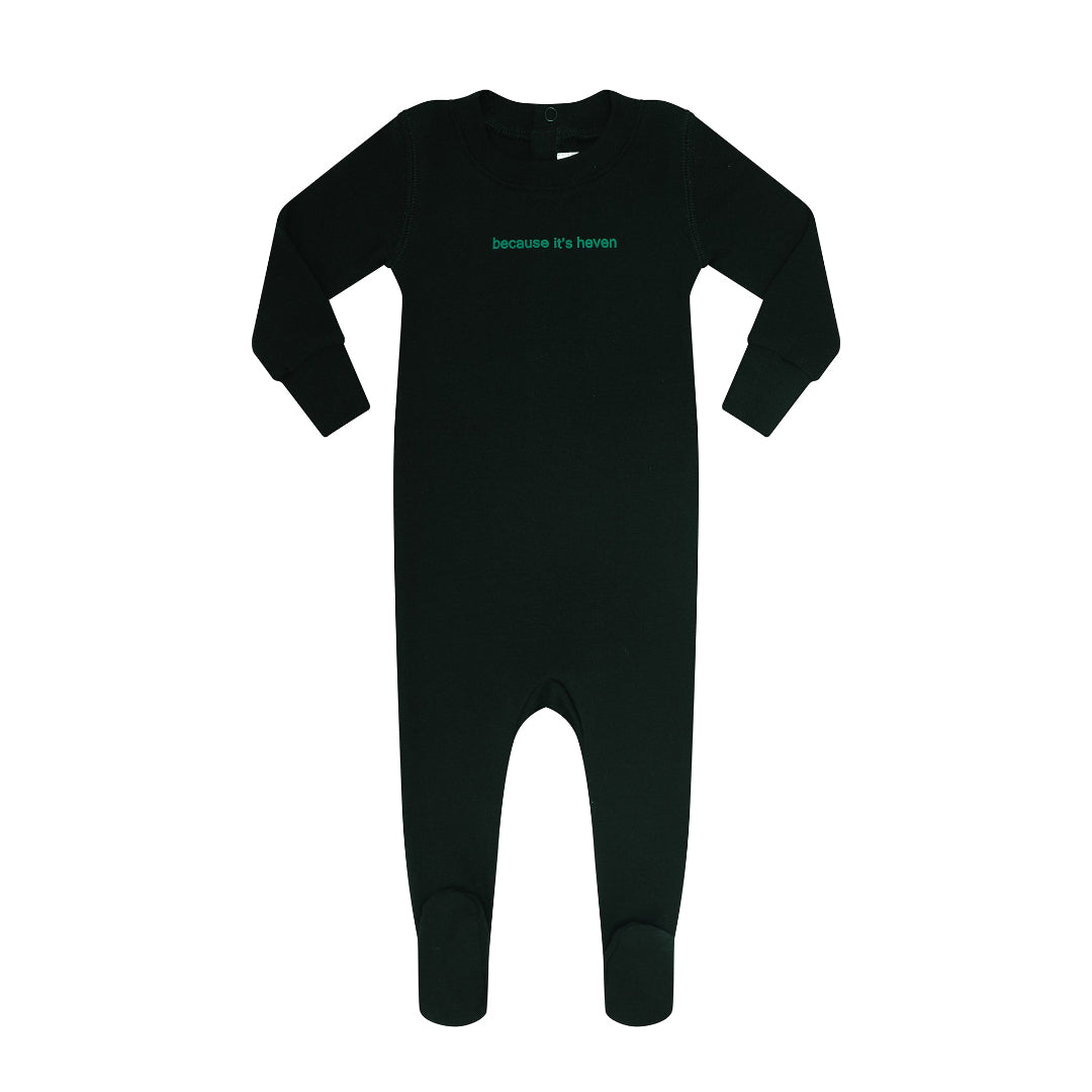 Black/Green Because its Heven Footie