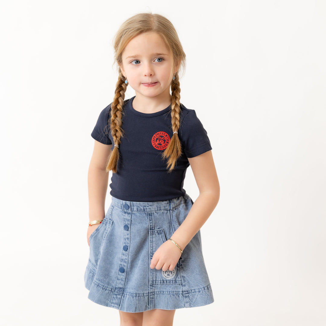 Stamp Tee Navy