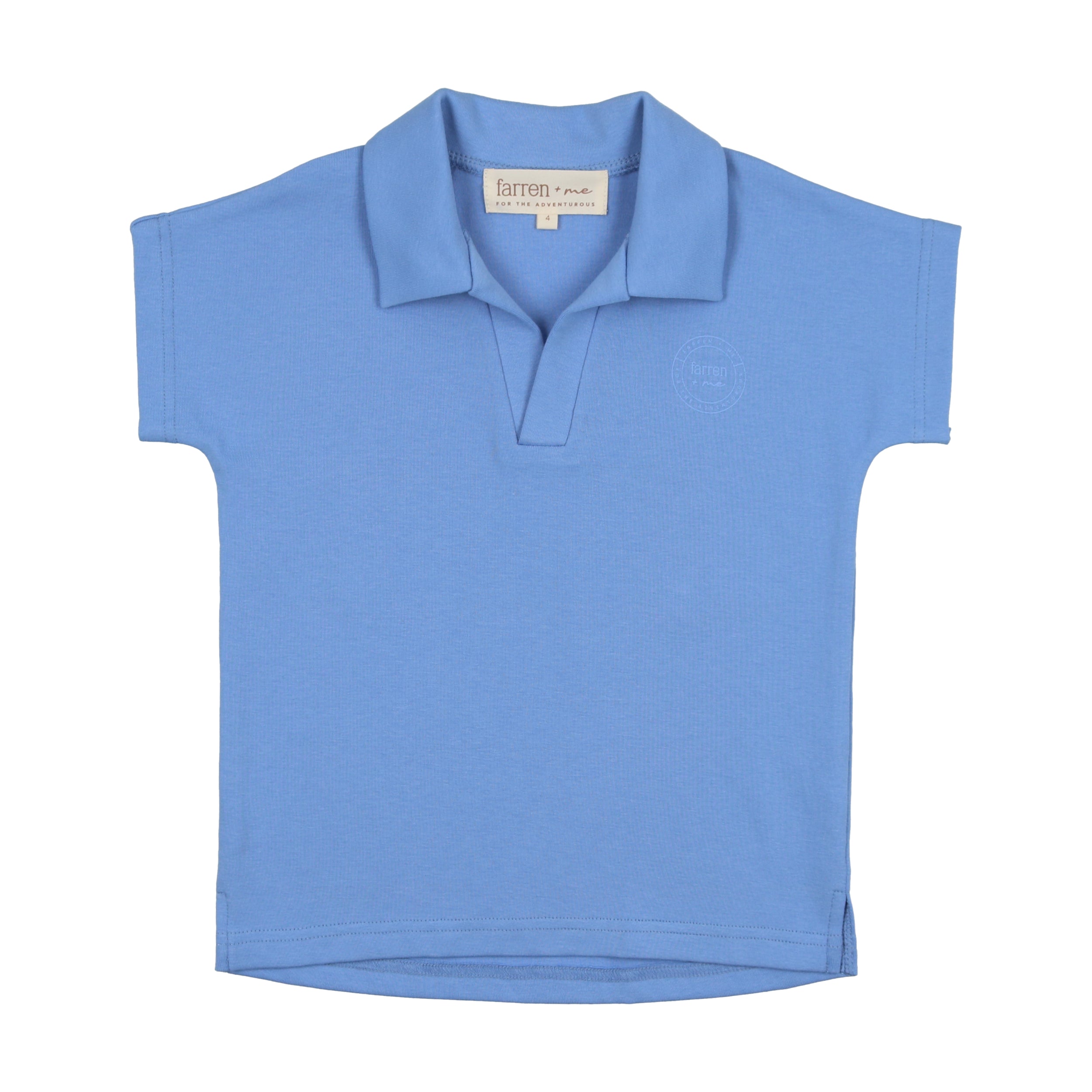 Periwinkle Jersey Collared Polo