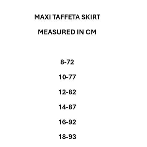 Teen Grey Knit Sweater + Maxi Taffeta Skirt Set