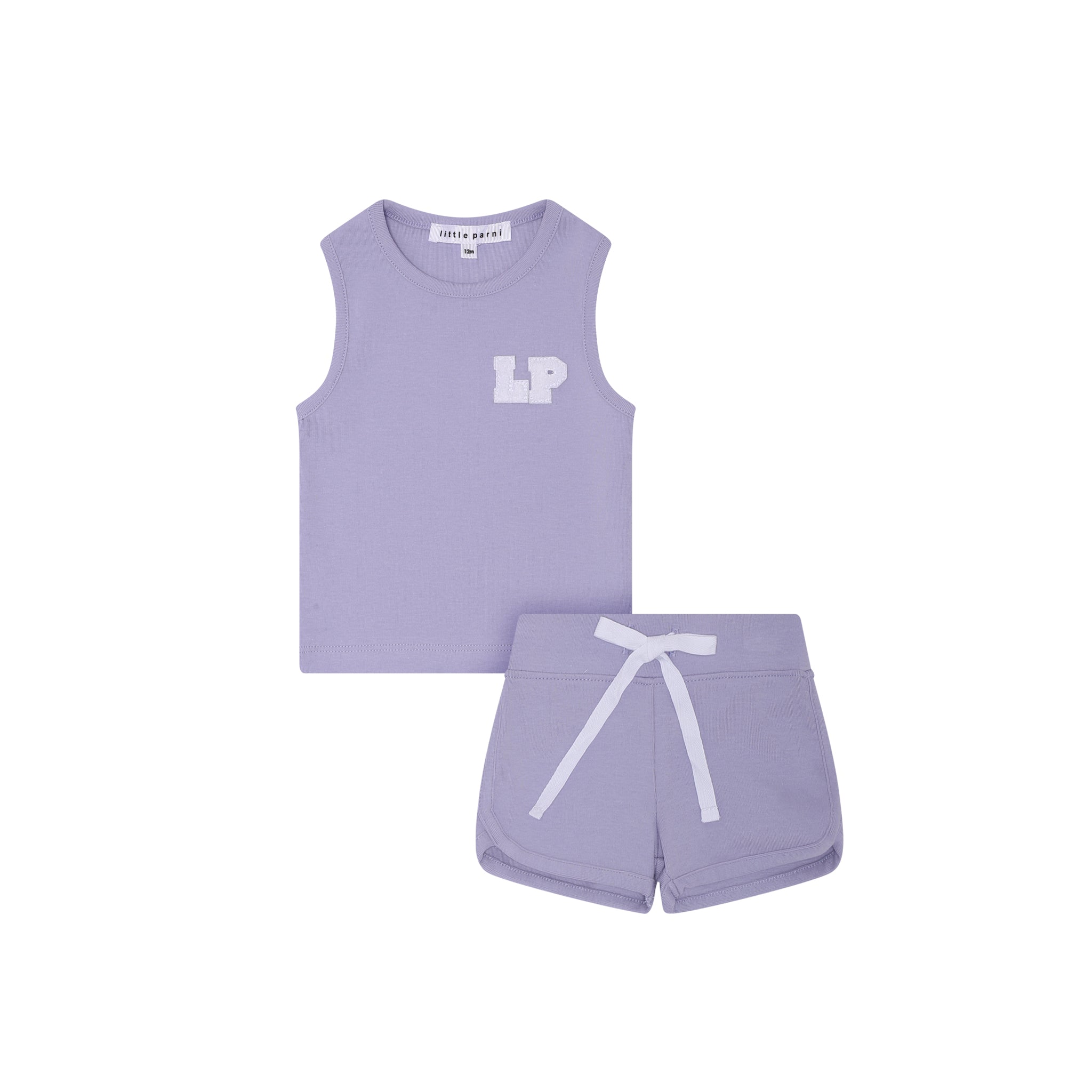 Lavender Tank Baby Set