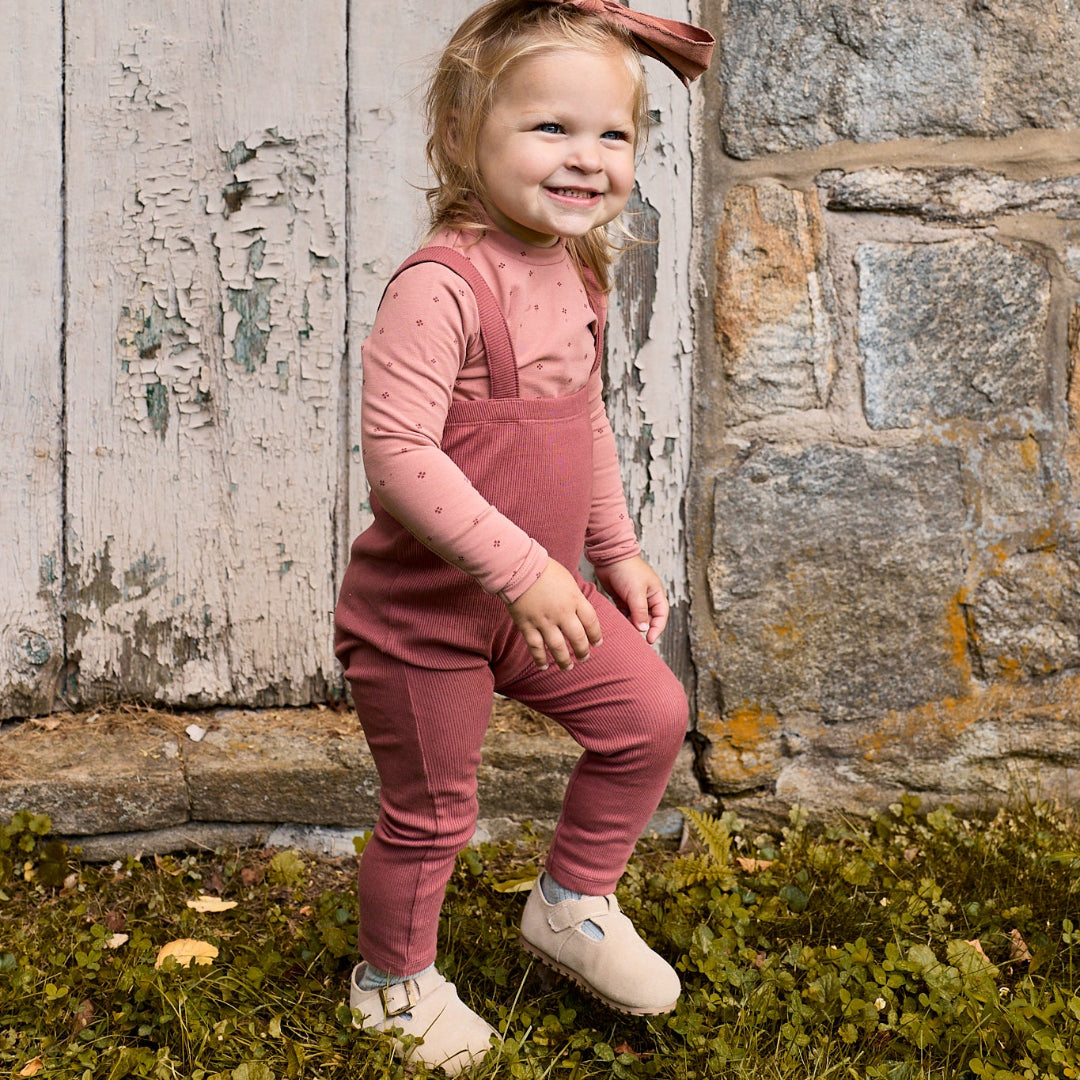 Pink Clover Print Collection Body Suit + Overalls