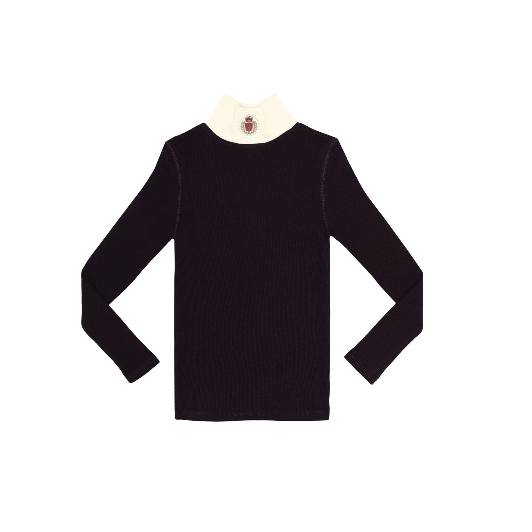 Black Logo Turtleneck