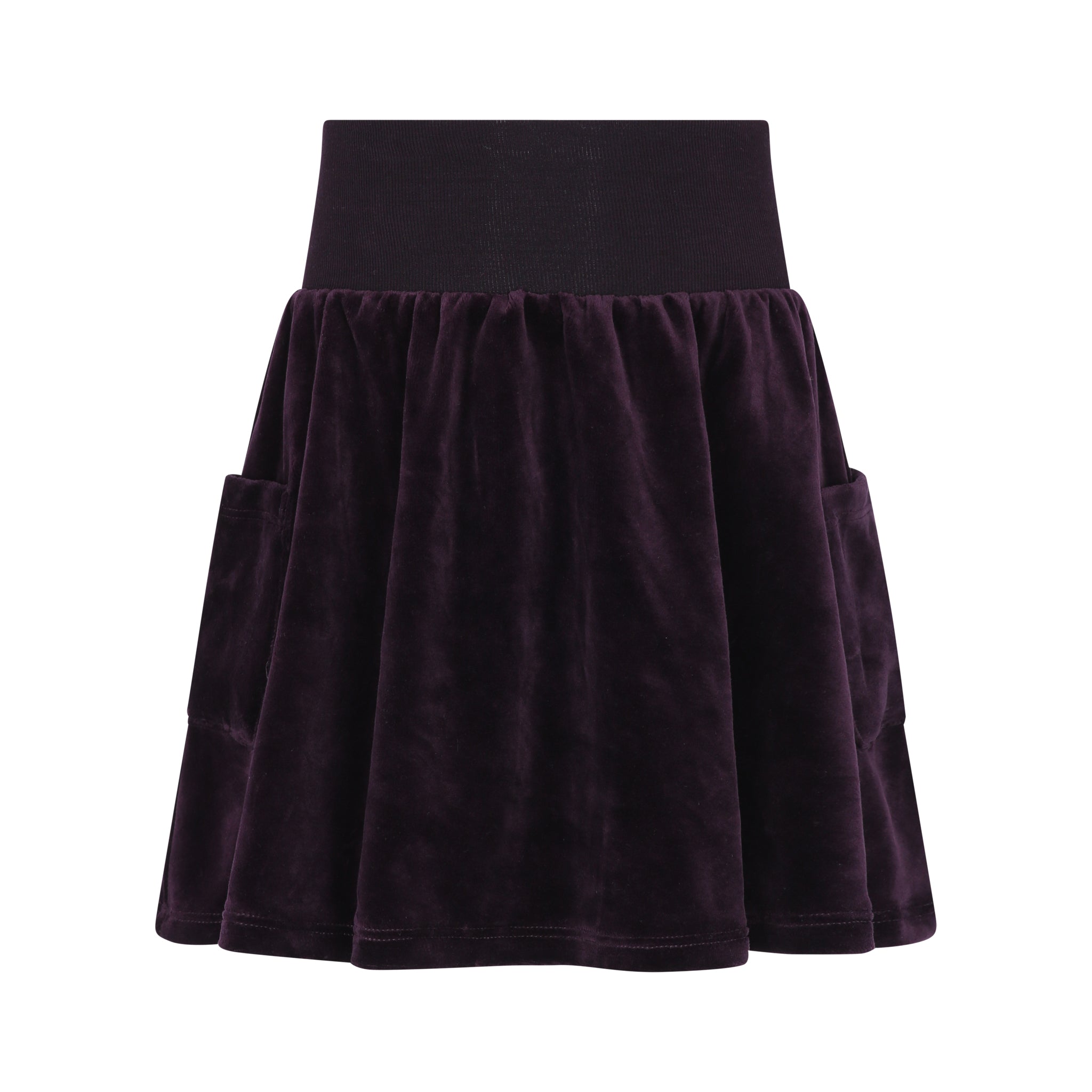 Plum Velour Skirt