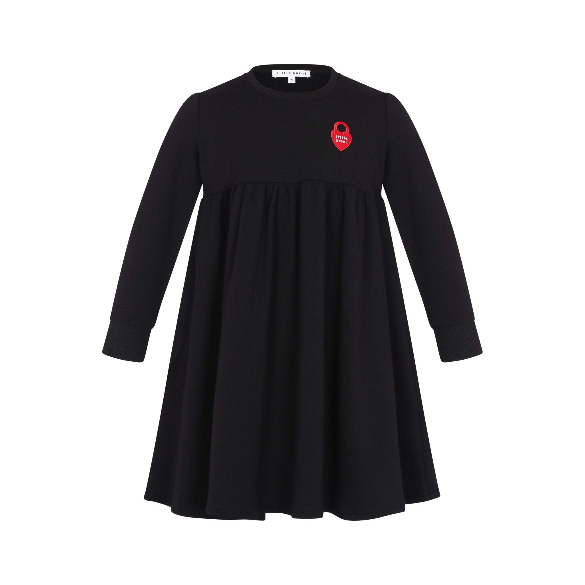 Black French Terry Dress