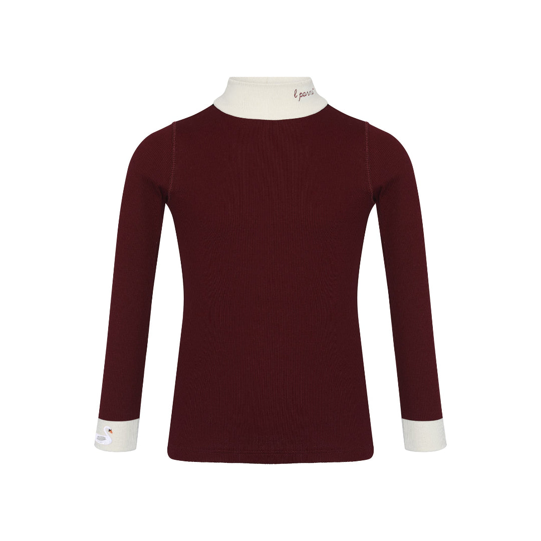 Burgundy LP Tneck