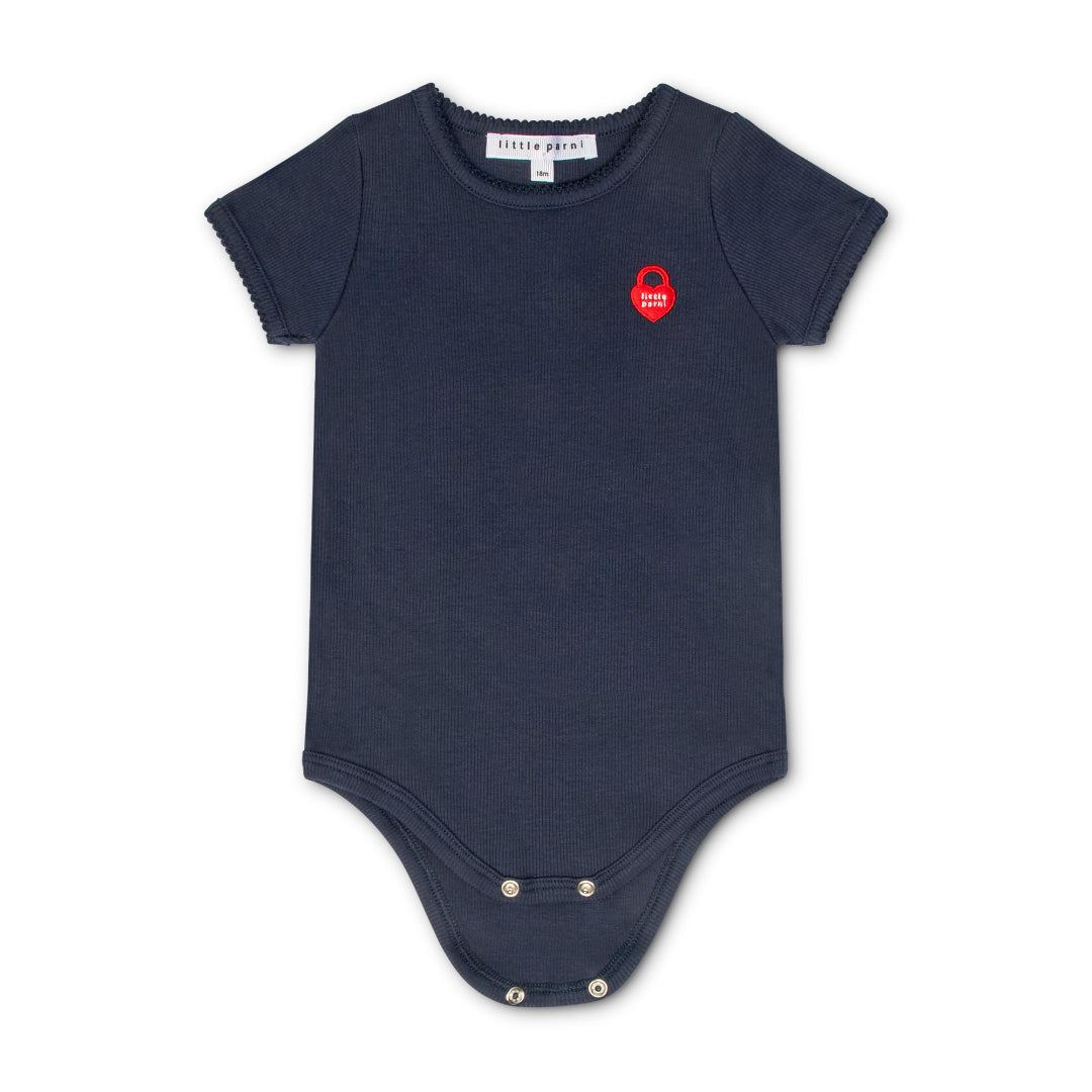 Navy Blue Vintage Onesie