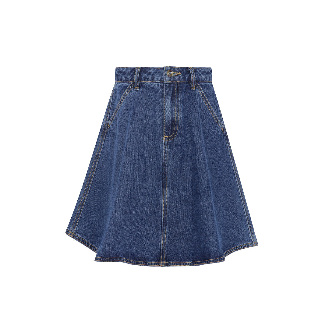 Girl's Denim Short Skirt