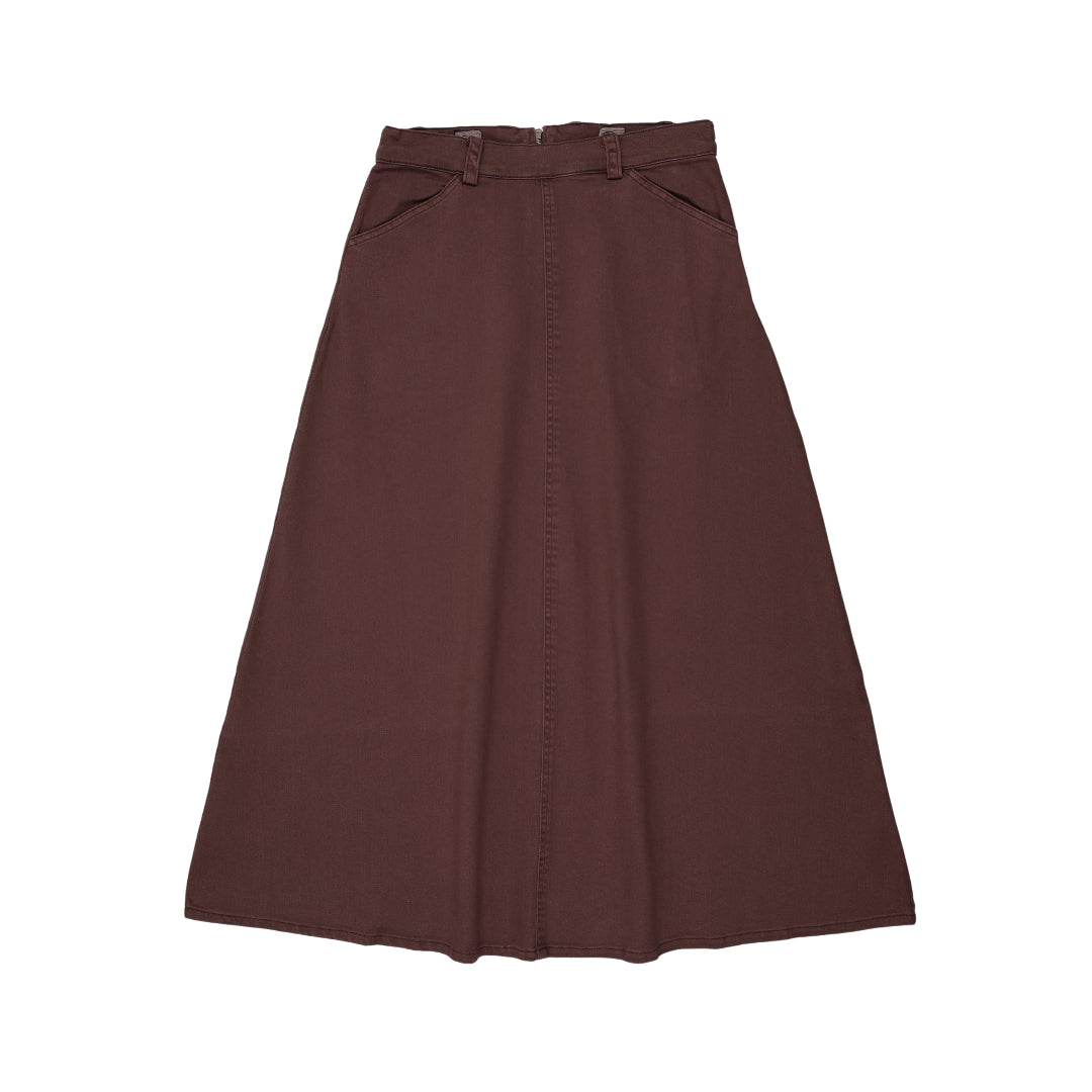 Plum Teen Denim Maxi Skirt