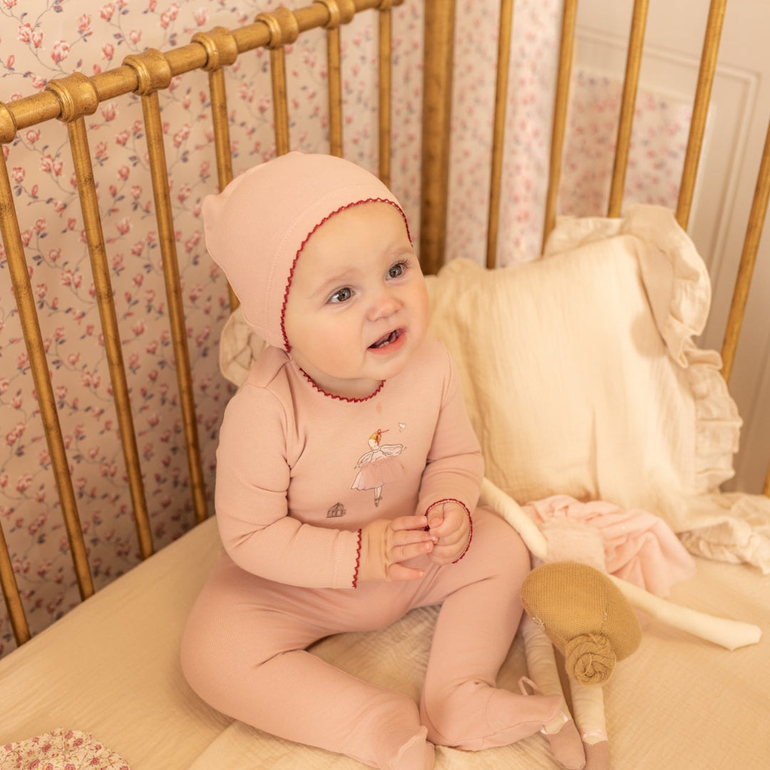 Caramel Kids In Sketch Footie/Beanie