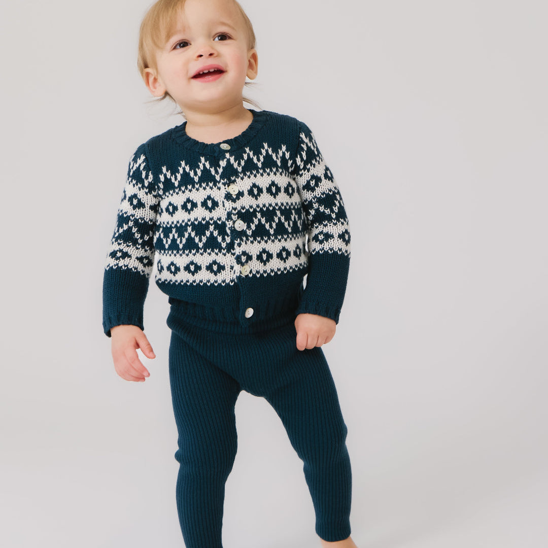 Green Justin Knit Set