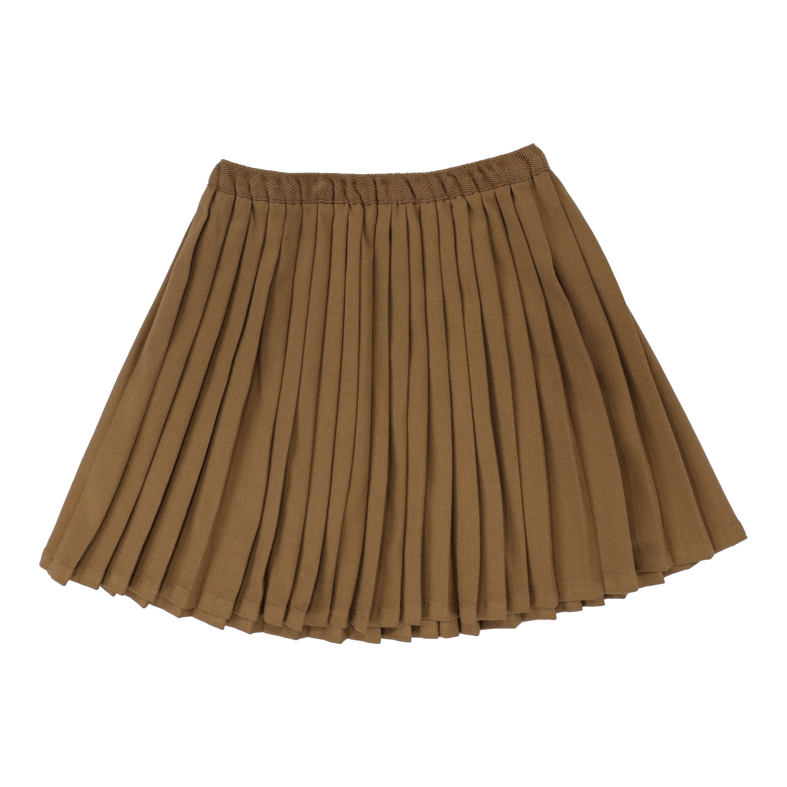 Camel Knife Pleated Skirt