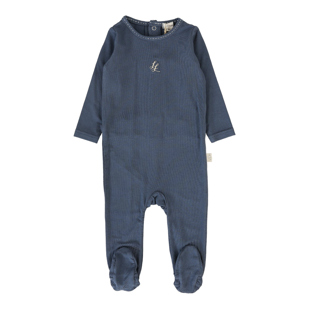 Off Blue Emblem Footie