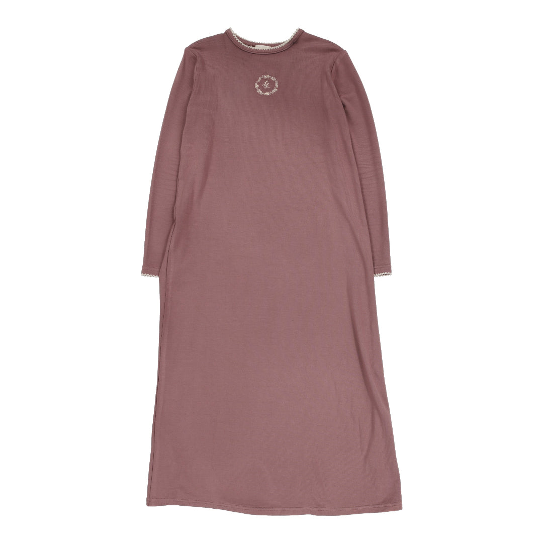 Dusty Plum Emblem Night Gown